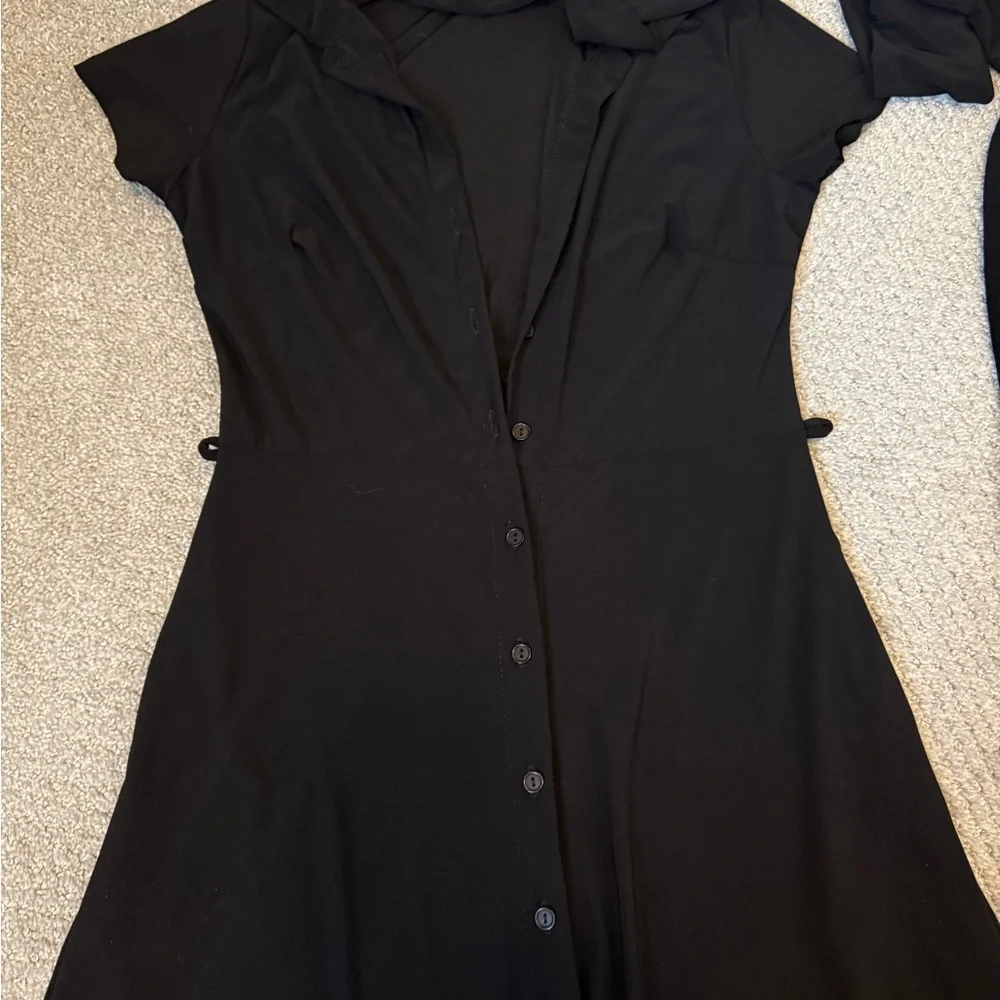 Black Button-Front Maxi Skirt - Picture 3 of 5
